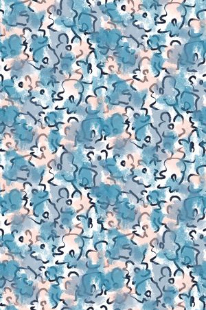 抽象花卉印花华亿平台图片