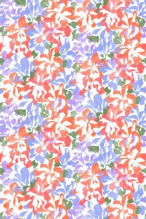 清爽底花卉印花华亿平台图片