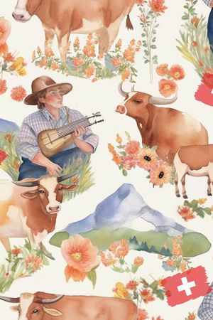 牛印花华亿平台图片