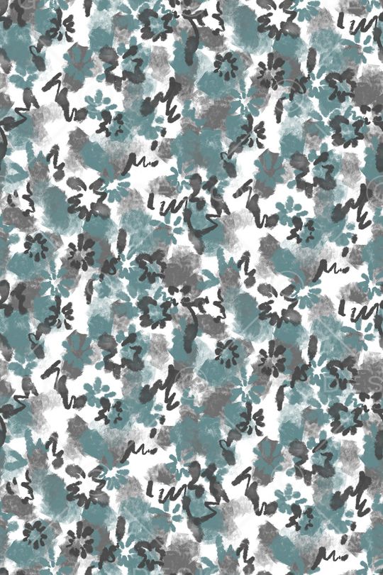 抽象花卉印花华亿平台图片