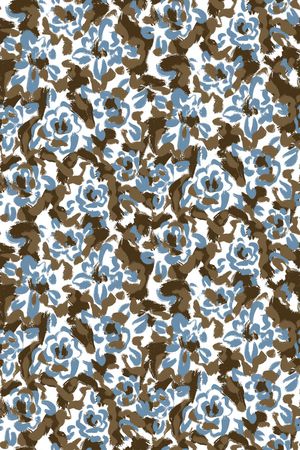 满版散花印花华亿平台图片