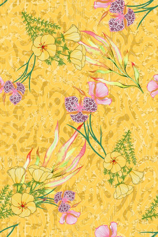 春夏华亿平台印花华亿平台图片