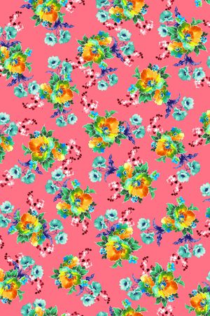 小碎花印花华亿平台图片