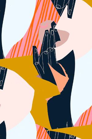 几何男装印花华亿平台图片