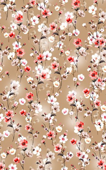 真丝印花华亿平台图片