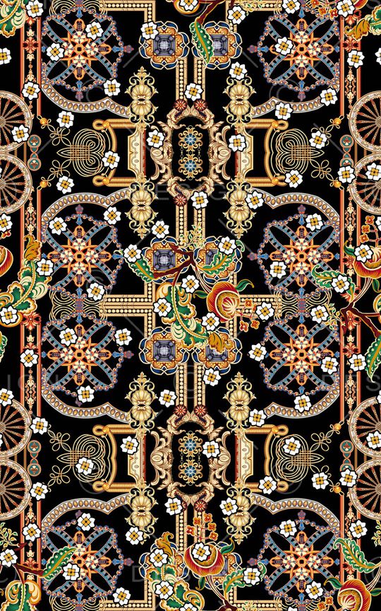 彩底花卉印花华亿平台图片