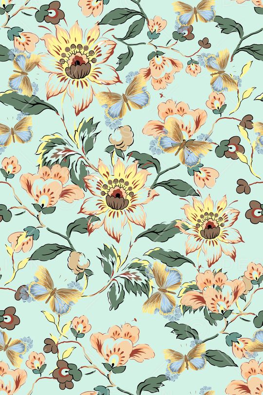 绿植树叶印花华亿平台图片