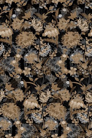 真丝印花华亿平台图片