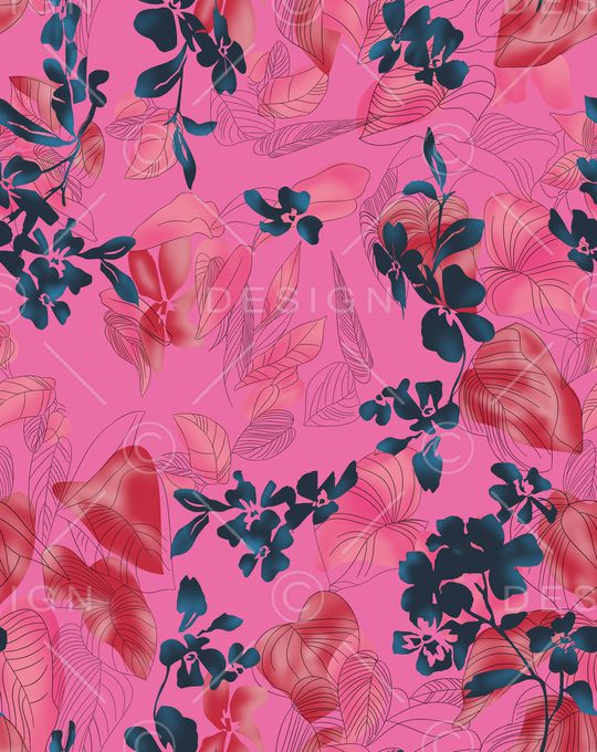 绿植树叶印花华亿平台图片