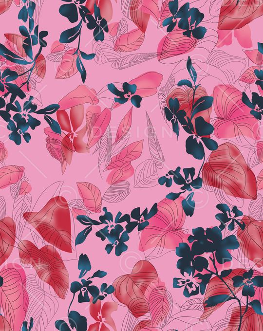 绿植树叶印花华亿平台图片