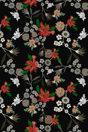 小碎花印花华亿平台图片