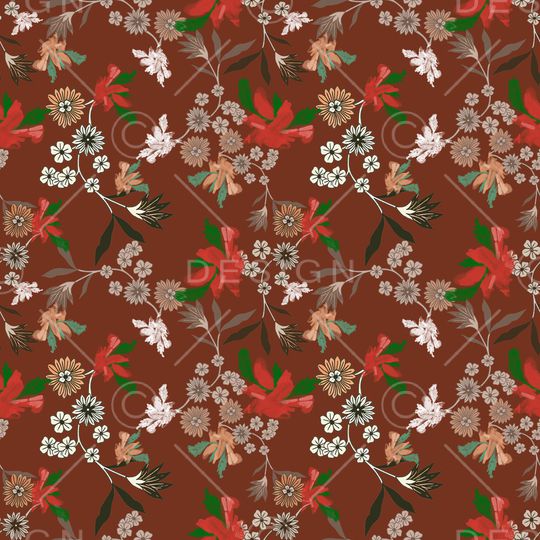 小碎花印花华亿平台图片