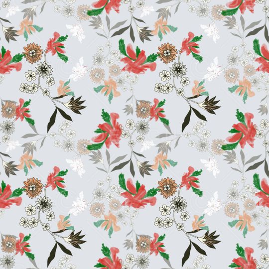 小碎花印花华亿平台图片