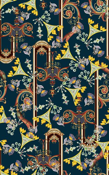 民族风印花华亿平台图片