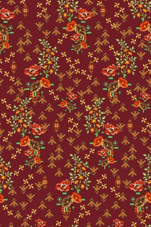 民族风印花华亿平台图片