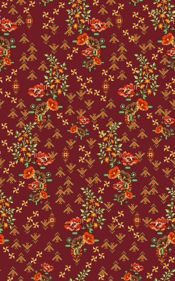 民族风印花华亿平台图片