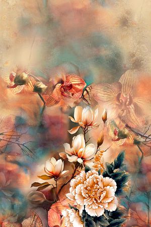 手绘印花华亿平台图片