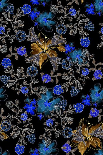 花卉印花华亿平台图片