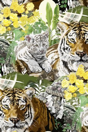 老虎印花华亿平台图片