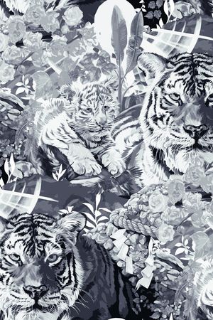 老虎印花华亿平台图片