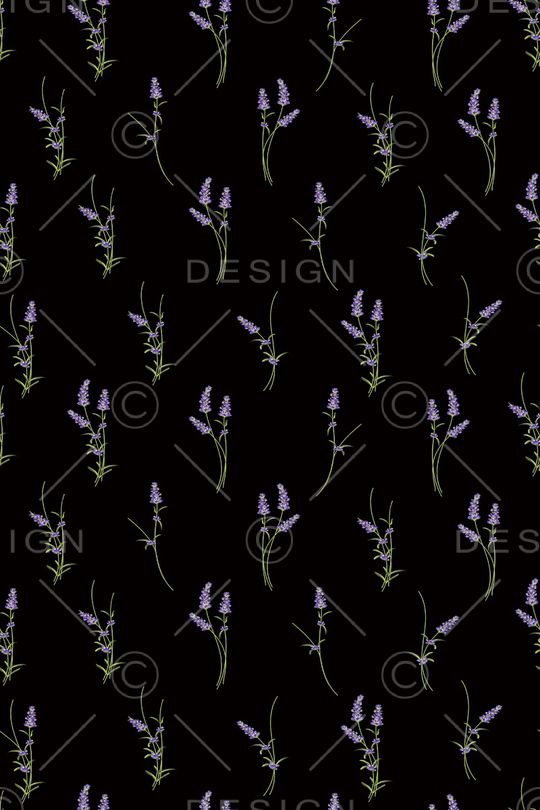 黑底花卉印花华亿平台图片