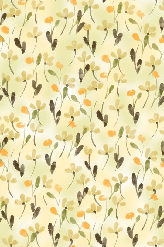 清爽底花卉印花华亿平台图片