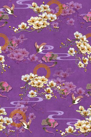 花卉印花华亿平台图片