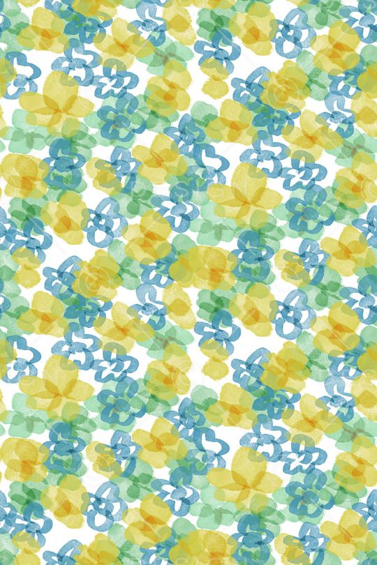 抽象花卉印花华亿平台图片