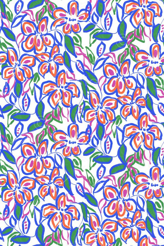 小清新印花华亿平台图片