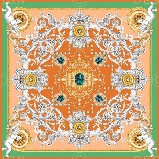 方巾印花华亿平台图片