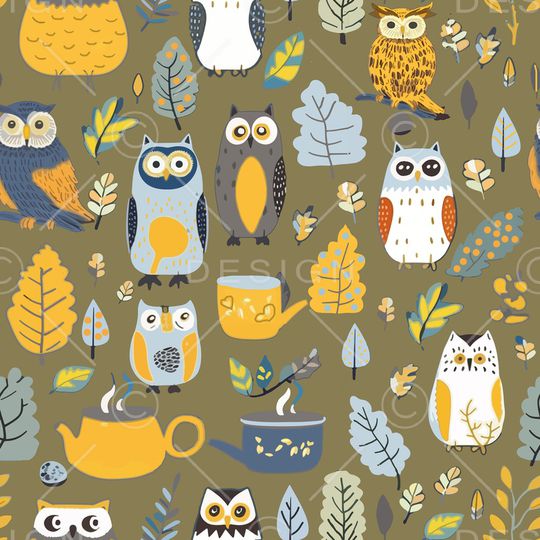 猫头鹰印花华亿平台图片