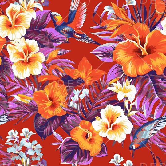 花卉印花华亿平台图片