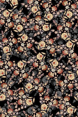 民族花卉印花华亿平台图片