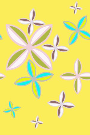 几何花卉印花华亿平台图片