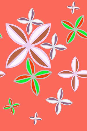 几何花卉印花华亿平台图片