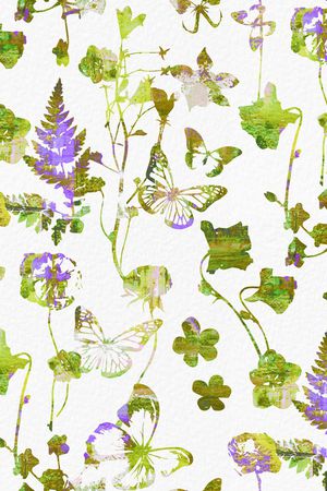 蝴蝶印花华亿平台图片