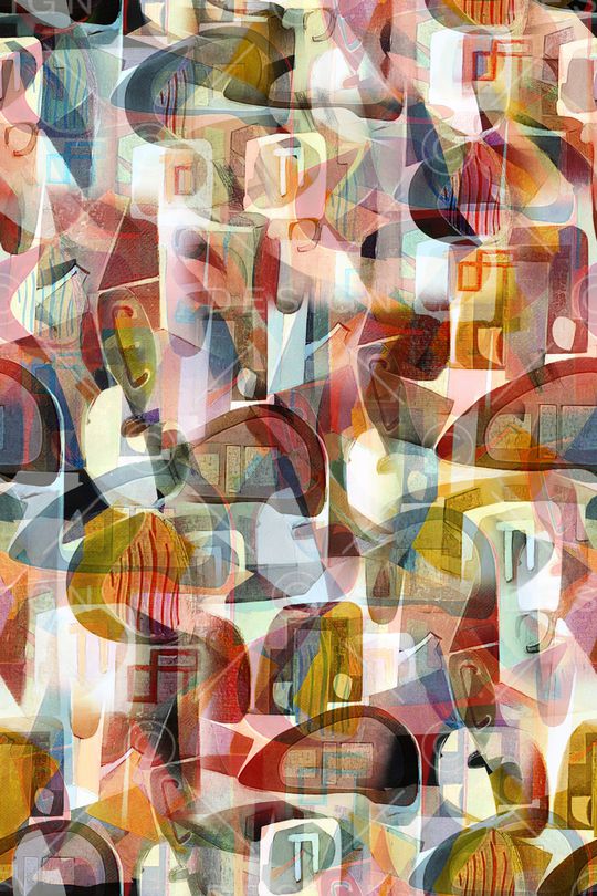 抽象印花华亿平台图片