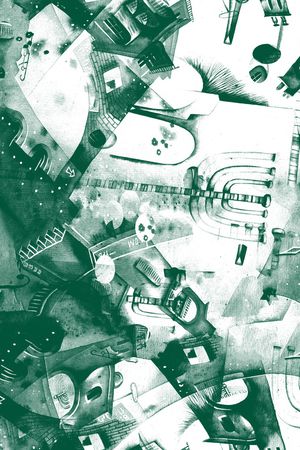 几何印花华亿平台图片