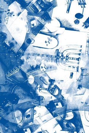 几何印花华亿平台图片