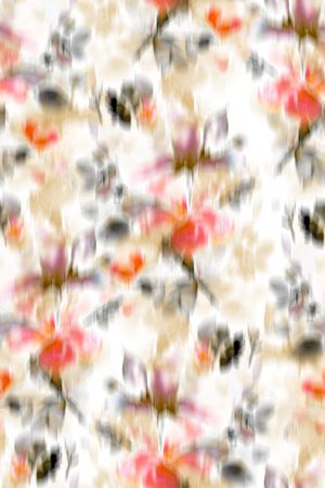 模糊花卉印花华亿平台图片