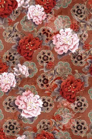 真丝印花华亿平台图片