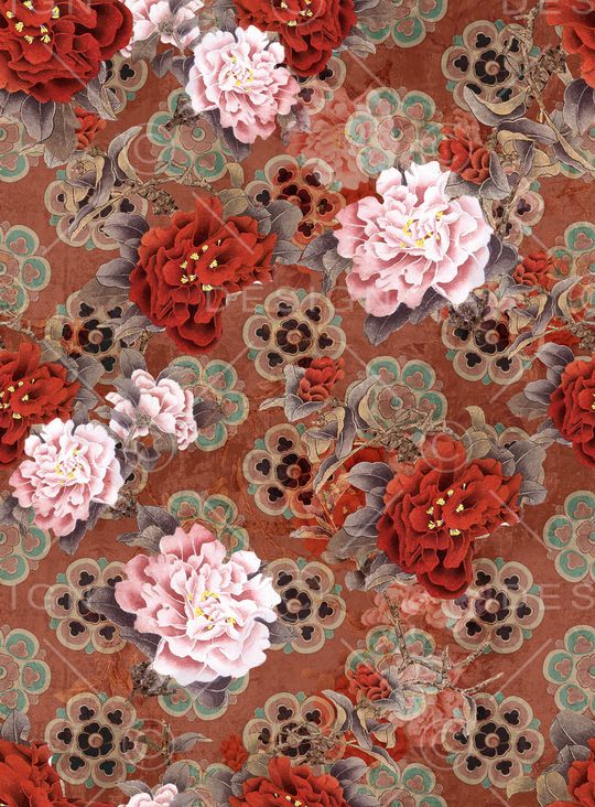 真丝印花华亿平台图片