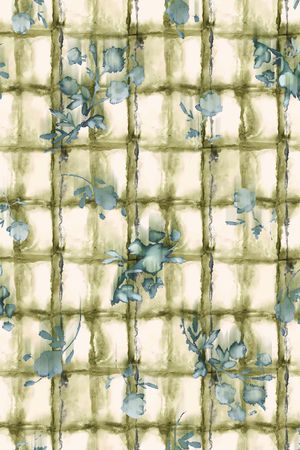 抽象花卉印花华亿平台图片