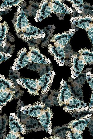 蝴蝶印花华亿平台图片