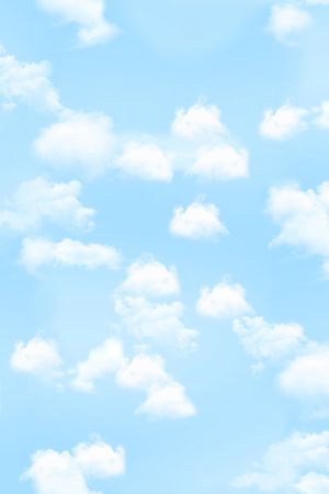 蓝天白云印花华亿平台图片