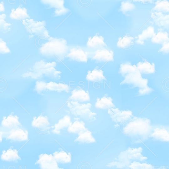 蓝天白云印花华亿平台图片