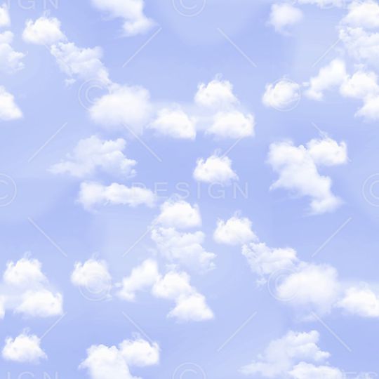 蓝天白云印花华亿平台图片