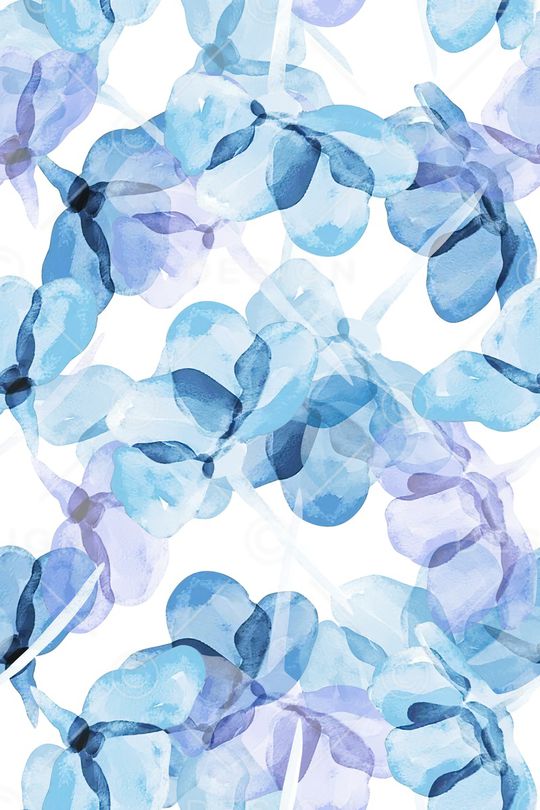 抽象花卉印花华亿平台图片