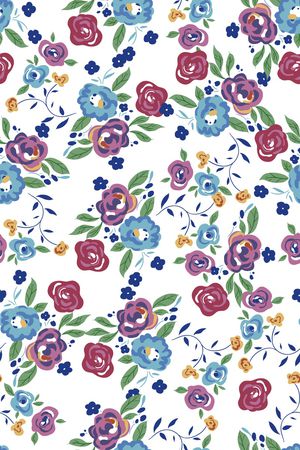 小碎花印花华亿平台图片