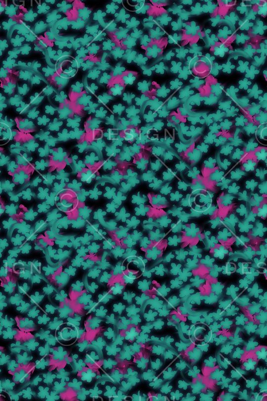 朦胧花卉印花华亿平台图片